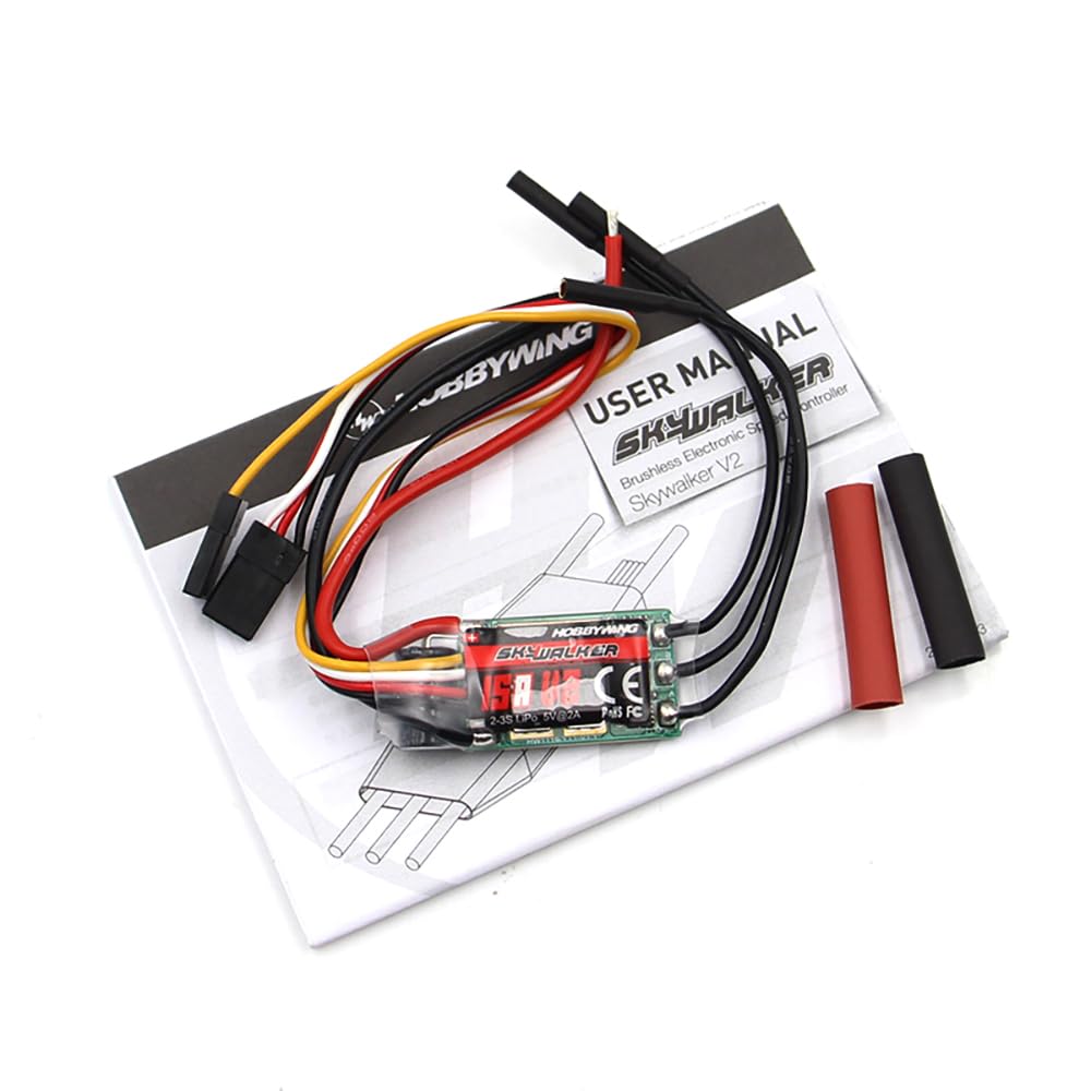 15A V2 bürstenloser ESC-Geschwindigkeitsregler 2~3S 5V 2A mit Reverse Thrust Funktion für Hobbywing Skywalker ESC 3D F3P Festflügel DIY (4 Stück 15A-V2)