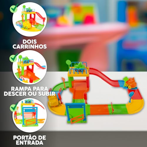 Pista Carrinho Corrida Grande Brinquedo Infantil Presente Menina Menino Bebê (PISTA PEQUENA)