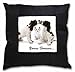 Produktbild Advanta Hunde und Katze Yours Forever schwarz Bordüre Satin Feel Kissenhülle mit Kissen einfügen, Polyester, Mehrfarbig, 36 x 36 x 12 cm