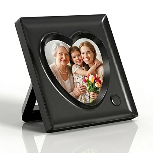 KWANWA Recordable Picture Frame – 20-Second Voice Recording, 3.9x3.9 Heart