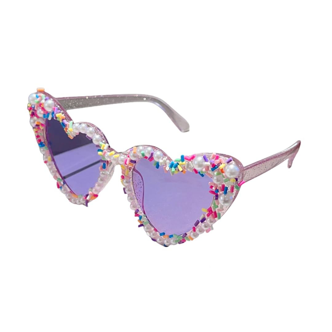 Lunettes de soleil dégradées multicolores au design violet chic - 5