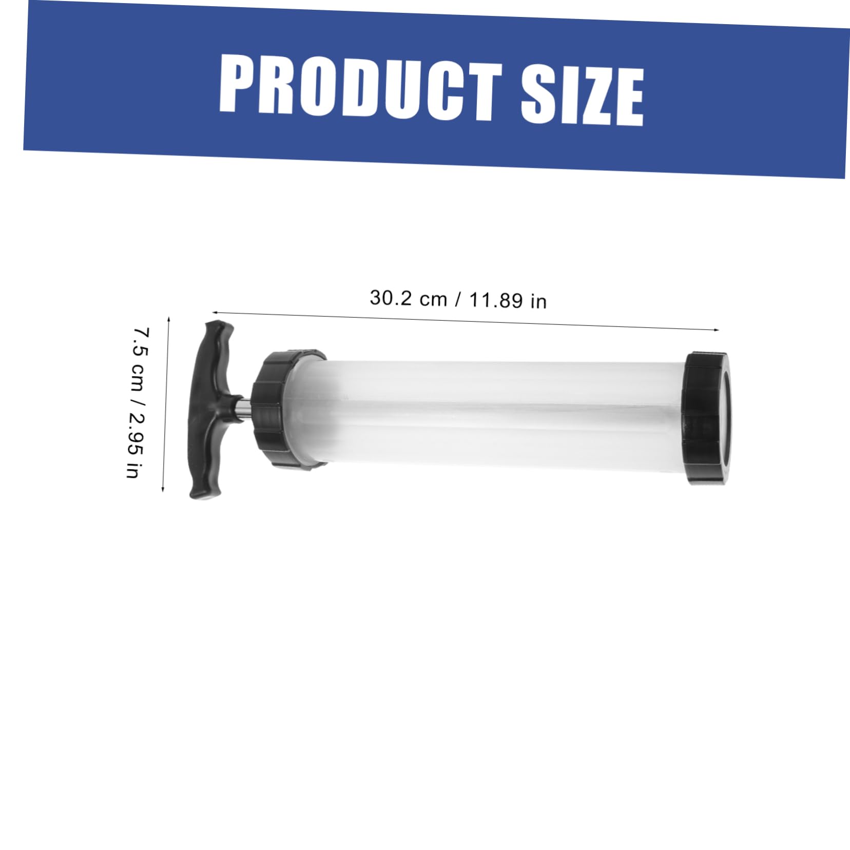 GRIRIW 1Set Manual Sausage Filler Handheld Sausage Stuffing Tool for Homemade Sausage Easy to Operate Kitchen Meat Stuffing Device Comfortable Design