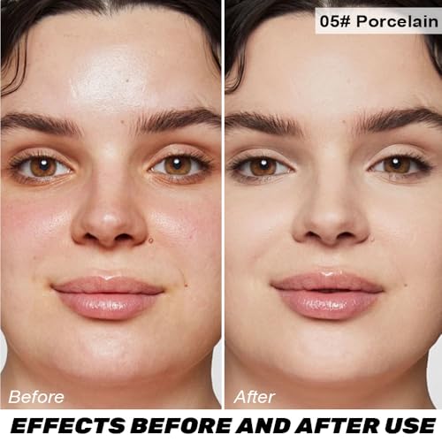 Image of FeiCuiYun Baked Balance Illuminating Foundation, Oil Control Matte Perfection Face Powder - Porcelain | Buildable Sheer to Light Coverage | Flawless Satin Finish