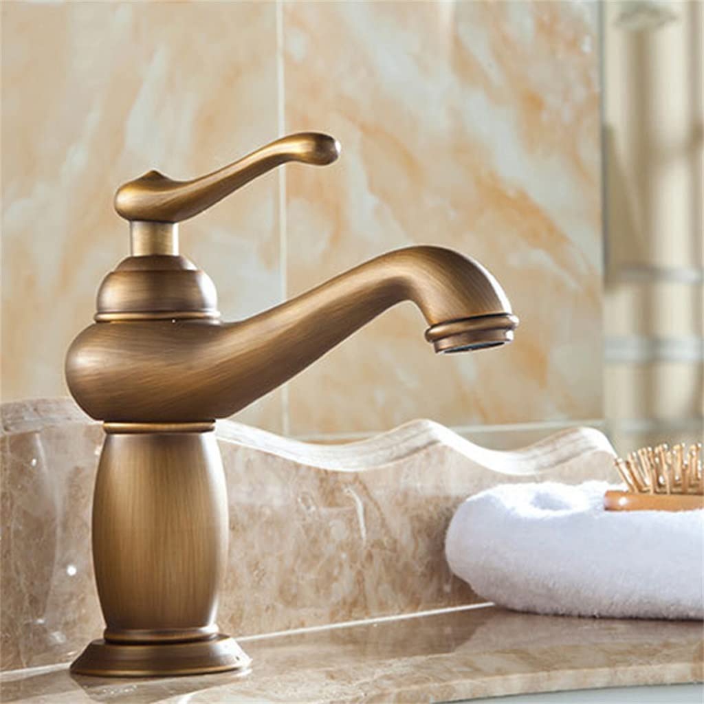 Robinet salle de bain bronze antique pour rénovation vasque rétro chic