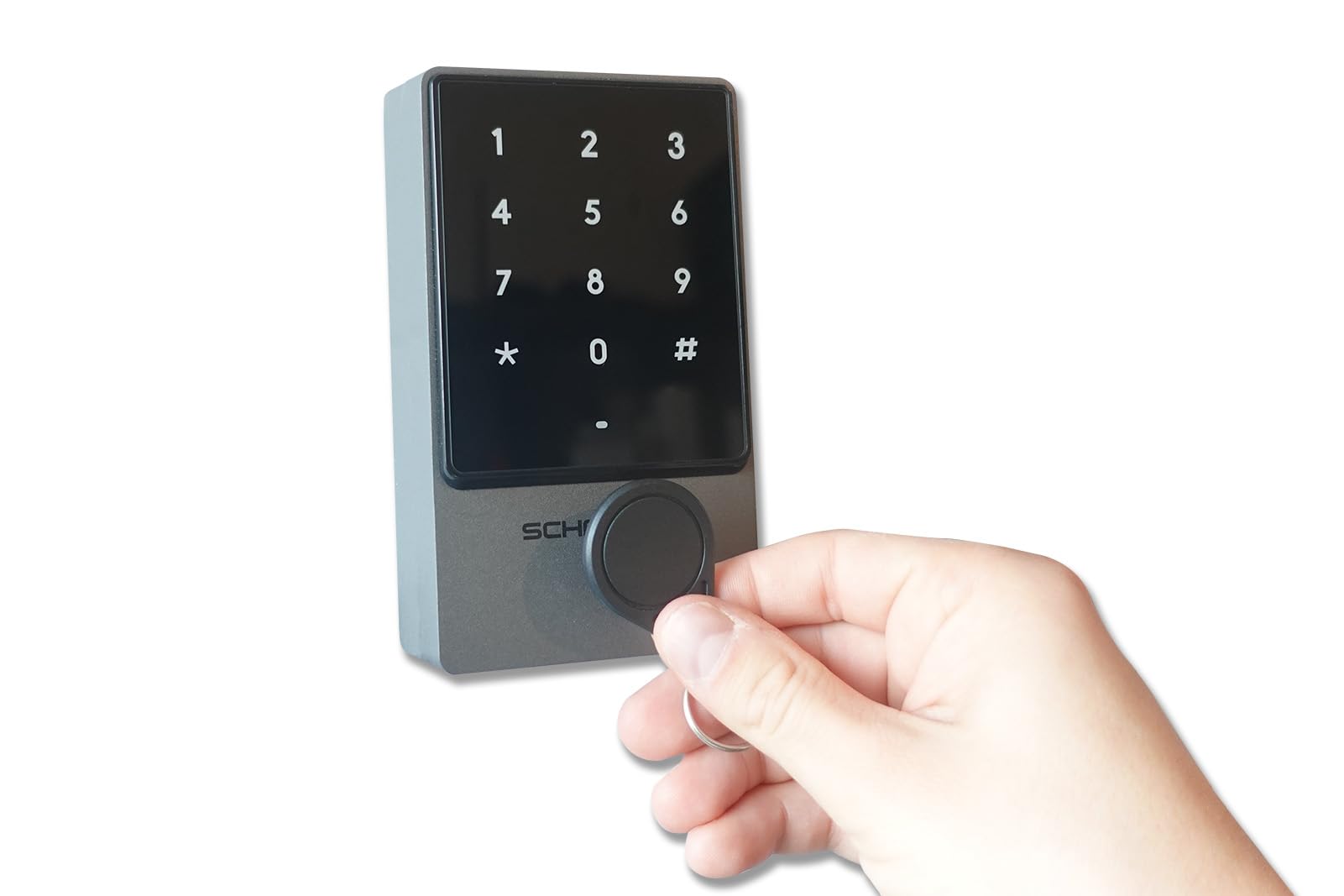 SCHARTEC Codetaster mit RFID Chip Transponder Taster Set Karten Leser Transponder Lesegerät Zugangskontrolle Code Tastatur Türöffner