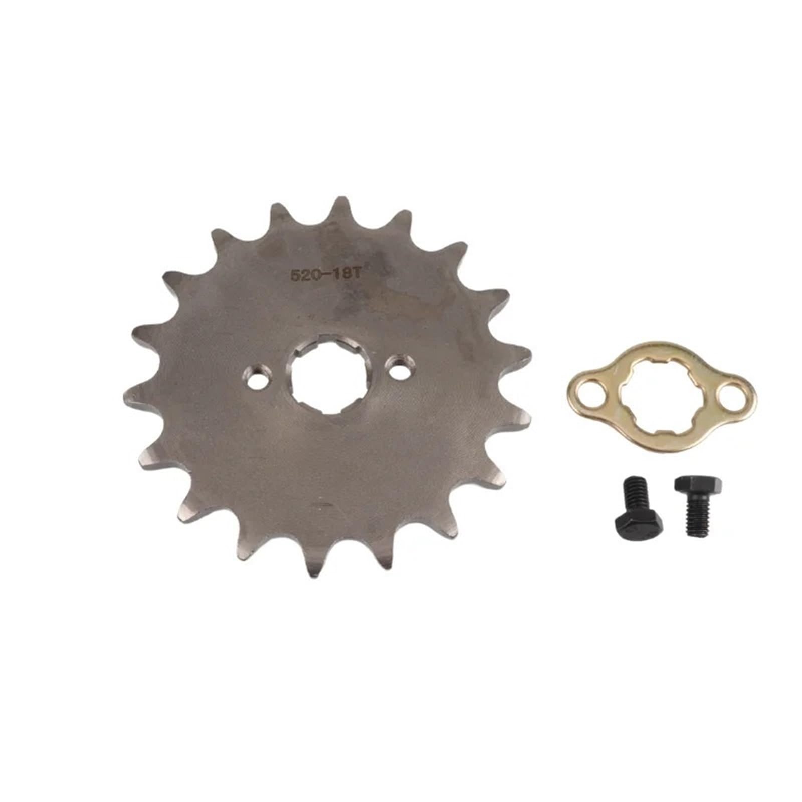 EJUOYO Chain Sprocket 520-20mm 10T 11T 12T 13T 14T 15T 16T 18T 19T 20T 21T 22T Tooth Front Engine Sprocket Chain(520-20MM-18T)