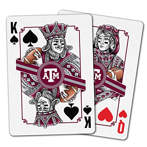 Image of YouTheFan NCAA Officially-Licensed Playing Cards - Original Artwork on All face Cards and Jokers - Team's Official Colors - Quality Linen Texture - Designed in The USA