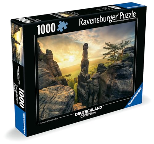 Puzzle 1000 pièces Monolithe Montagnes de de 'Elbe Ravensburger France - vue 2