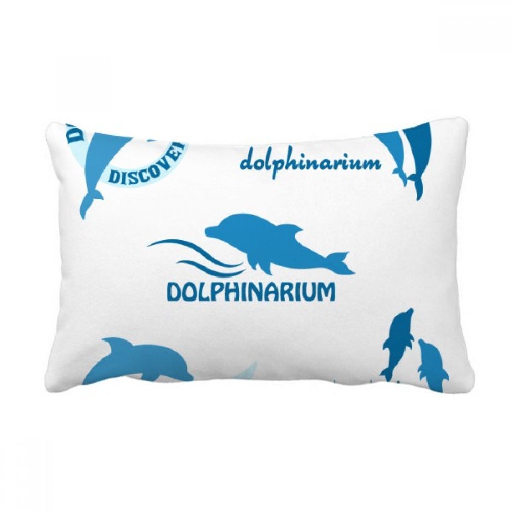 Coussin de soutien lombaire dauphin bleu ocean grand oreiller 40x60