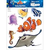 Disney Finding Nemo Decals - Set of 6 Marlin Nemo Pearl Sheldon Tad Deb Mr Ray Vinyl Stickers for Car Laptop Computer Kids Water Bottle Outdoor Waterproof