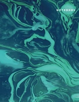 Paperback Notebook: Green Marble Composition Notebook-Large Dotted Notebook Dot Grid Notebook 8.5 x 11, A4 notebook journal, Dairy, 120 pages v.2 Book