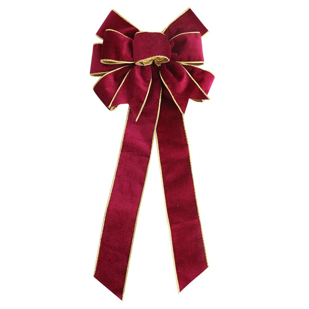 Nœud De Velours Géant Pour Sapin De Noël - Déco Pré-nouée 40 à 200 Cm - Pour Mariage, Anniversaire, Baby Shower