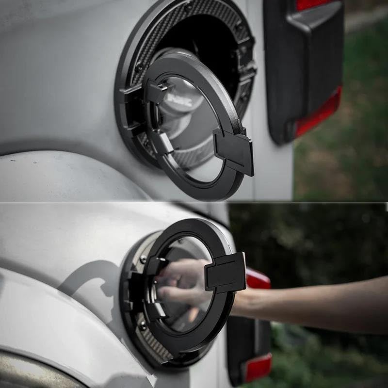 Couvercle réservoir Jeep Wrangler à capsule transparente en aluminium robuste