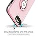 ICONFLANG iPhone 6 Case with Ring Kickstand, 360 Degree Rotating Ring Grip Case for iPhone 6 Dual Layer Shockproof Impact Protection Apple iPhone 6 Case Compatible with Magnetic Car Mount- Pink
