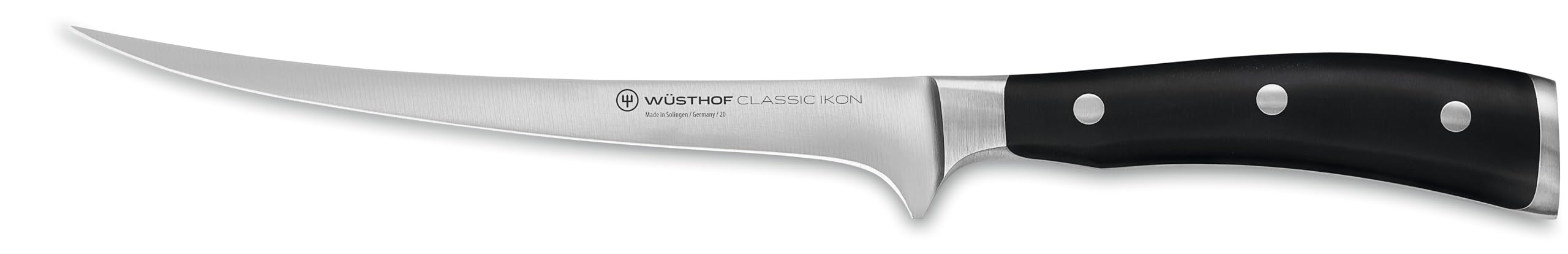 Wüsthof Classic IKON 7" Fillet Knife, Black