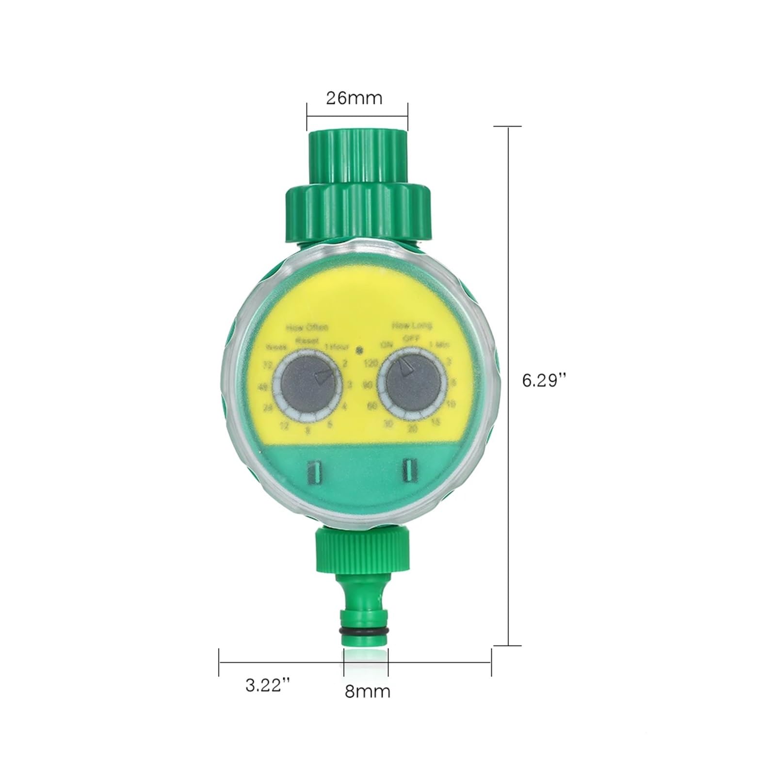 Controller for irrigazione da giardino, irrigatore automatico temporizzato valvola programmabile rubinetto for tubo flessibile timer for irrigazione strumento da giardinaggio agricolo ( Size : US )