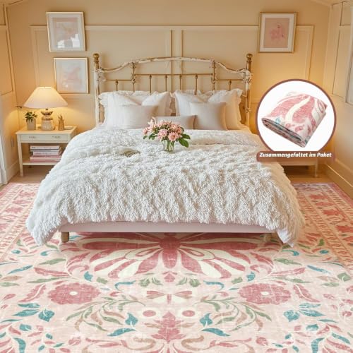 TUKDAK Schmetterling Teppich Wohnzimmer 240x300cm, Moderner Kurzflor Teppich Schlafzimmer… – Ansicht 3