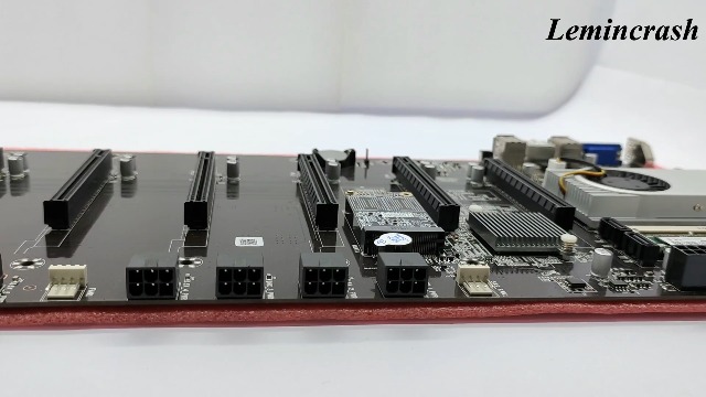Carte Mère BTC T37 + 4Gb de RAM - 8 Slots PCIe 16X