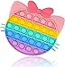 iKzan - Bubble Pop Push Bubble Fidget juguete, autismo Necesidades Especiales Aliviador de Estrés Ansiedad Aliviar Juguetes en muchas formas (Multicolor Kitty)