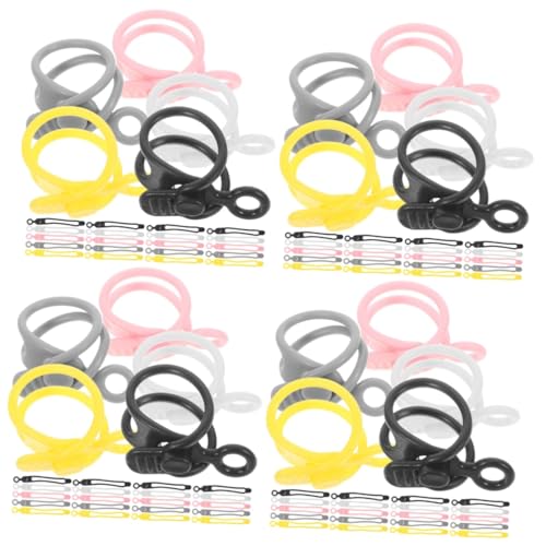 Angoily 120 Piezas ordenador de cables cord organizer clips de cable gestor de cables recogedor de cables lazos de alambre reutilizables bridas para cables correa de cable gel de sílice