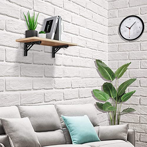 Table de table murale pliante avec support triangle 25cm acier pour petit espace - 8