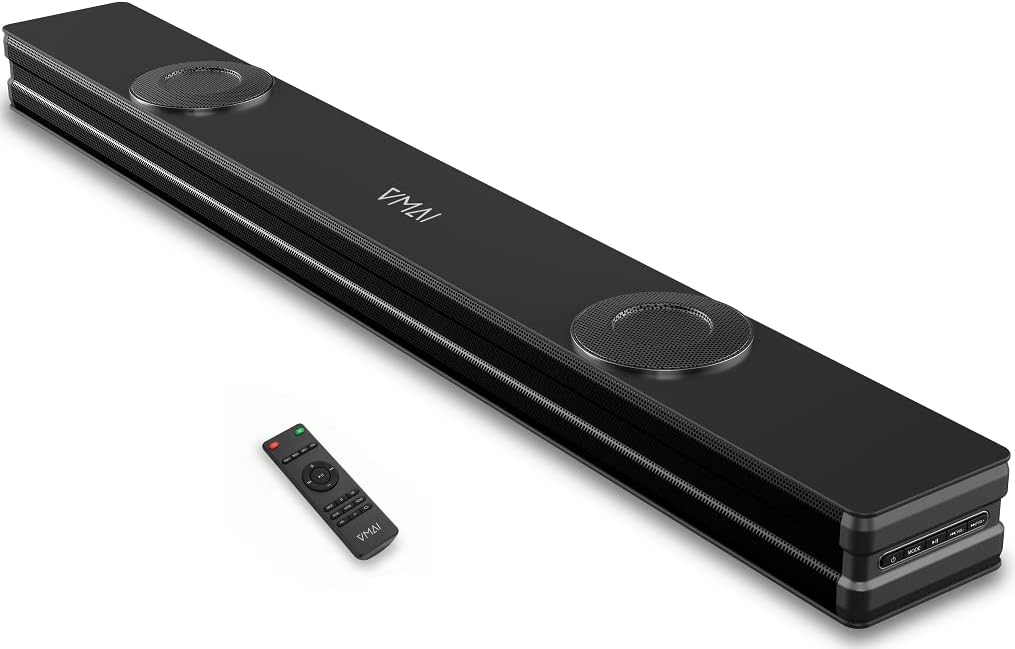 VMAI 38 Inch 2.1 Sound Bar for TV, 90W Wired & Wireless Bluetooth 5.0,