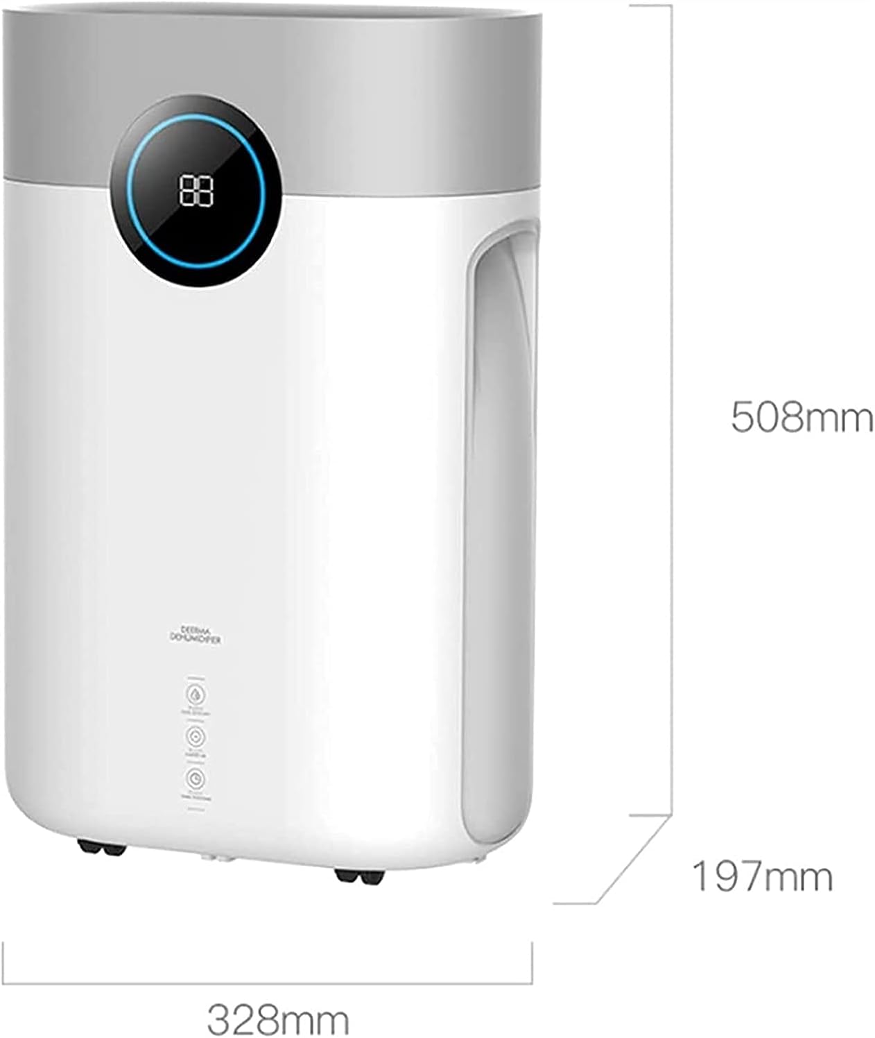 3500 Sq. Ft Dehumidifier for Home and Basements Removes Moisture with Auto Shut Off Continuous and Manual Drainage