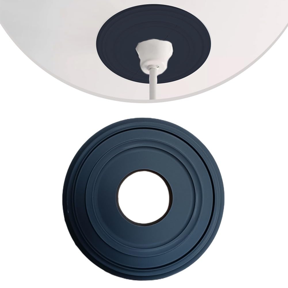 NINMORTH Black 12 Inch Polyurethane Ceiling Medallion for Round Decorative Cover for Fans Lights and Chandeliers