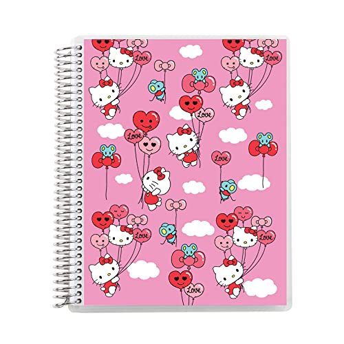 Erin Condren 8.5' X 11' Spiral Bound Dot Grid Journal Notebook - Hello Kitty Balloons, 5Mm Dot Grid,...