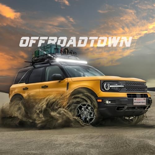 Image of OFFROADTOWN 50 Inch 768W Curved LED Light Bar Quad Row Roof Driving Light