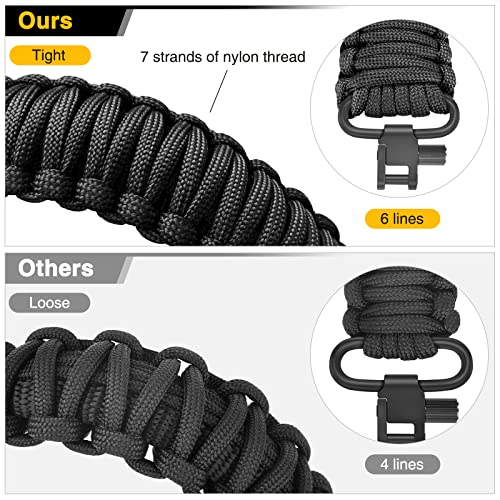 Cvlife US06174 Rifle Sling Strap 550 Paracord Sling 2 Point Sling With Tri-Lock Swivel Rifle Paracord Strap thumb #1