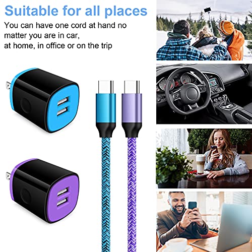 Repind Type C Charger Fast Charger Block Wall Plug Android Usb C Cord C Charger Cable Fast Charging For Samsung Galaxy S23 S22 S21 Ultra/S21 Plus/S21/S20/S20 Fe/S10/S9/A10E/A32/A71/Note 20 10 9,Moto G8/G7 thumb #6