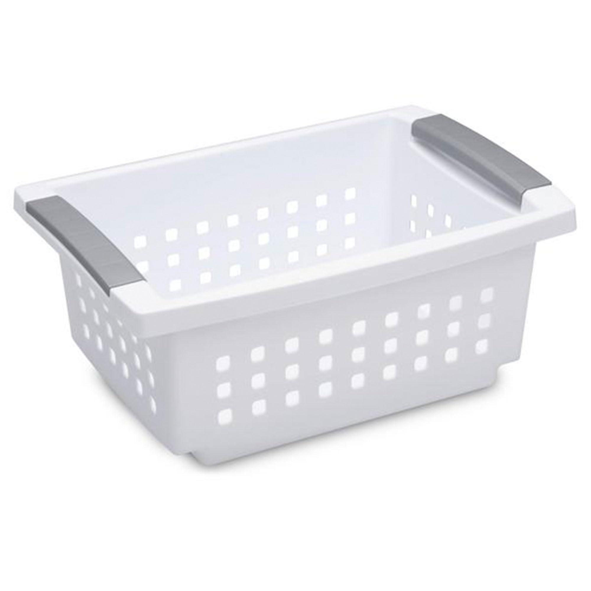 Amazon.com - Sterilite Small Plastic Stacking Storage Basket Container ...