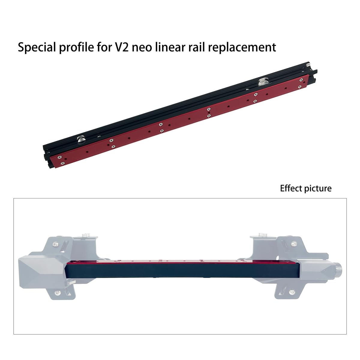 Inclide Rails Snapklik.com : X-axis MGN12H Linear Guide Rail Kit 3.0 For Ender3 V2 ...