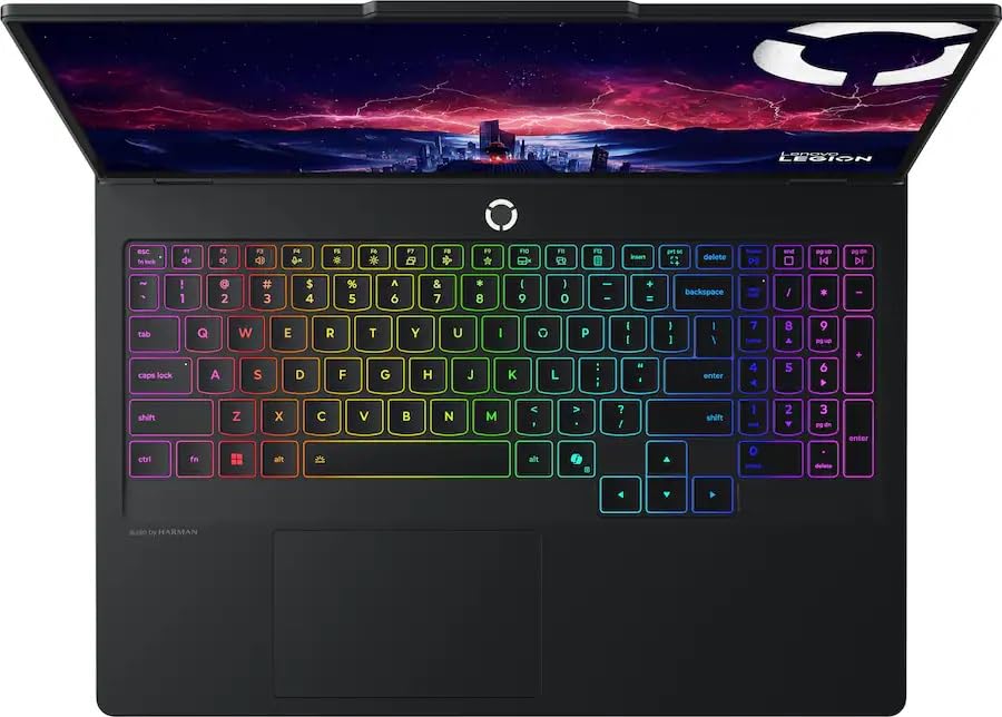 Image of Lenovo Legion Pro 5 16 inch Gaming Laptop, AMD Ryzen 7 8745HX, GeForce RTX 5060, WQXGA (2560x1600) OLED, Wi-Fi7, Backlit KB, Win11 (32GB DDR5 RAM | 1TB PCIe SSD), Eclipse Black + 2TB Flash Drive, W /GaLiMu