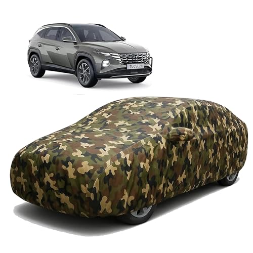 Image of Sulfar 100% Waterproof Car Body Cover for Hyundai Tucson - Triple-Stitched Dustproof UV, Heat & Rain Protection with Mirror Pockets, Full-Bottom Elastic & Free Storage Bag - All-Weather Indoor Outdoor