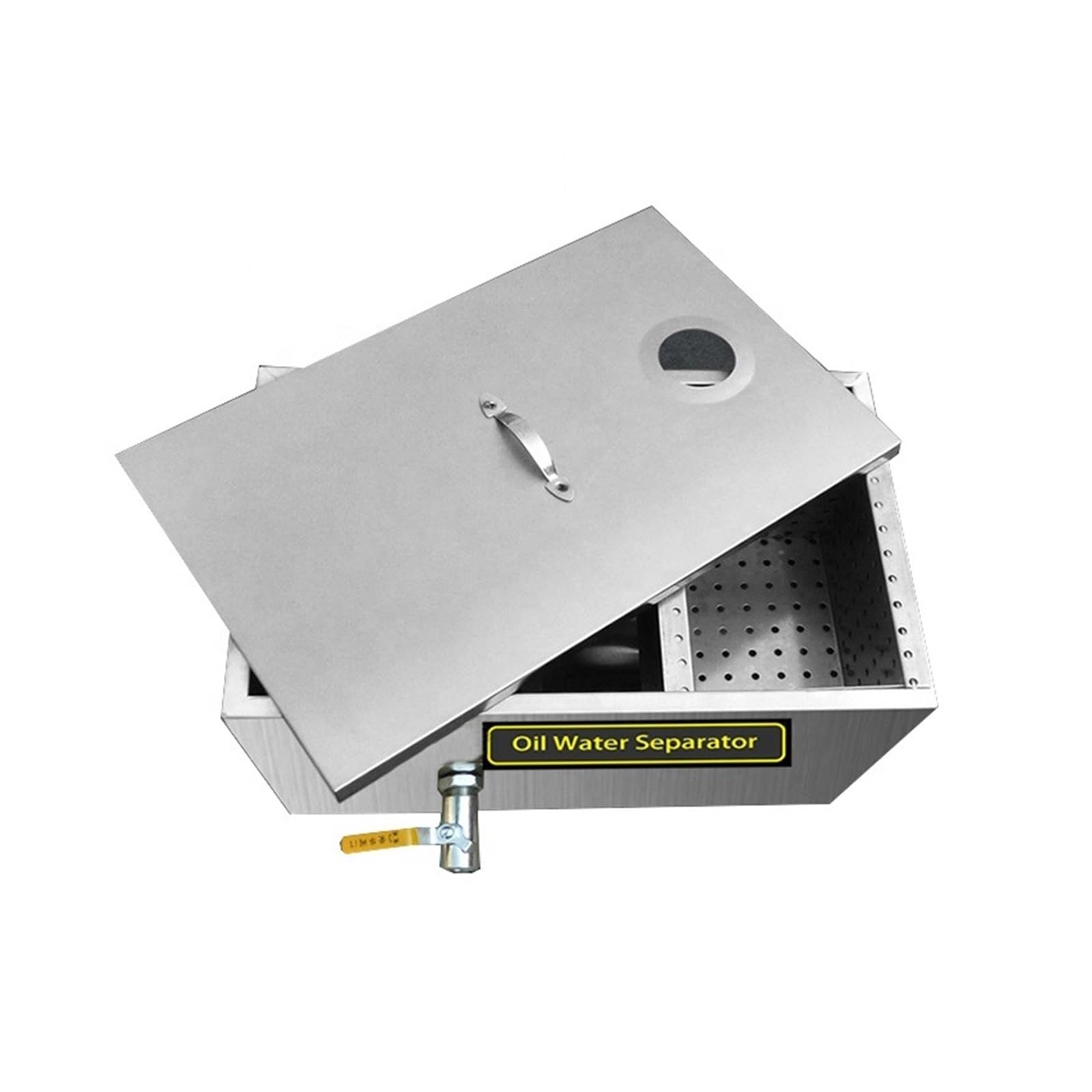 Commercial Grease Trap, Stainless Steel Grease Interceptor Grease Trap Water Oil Kitchen Waste Water Treatment For Restaurant Trap Filter Separator,for Restaurant Coffee Shop Home Kitchen