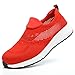 Labor Insurance Shoes Safety Shoes Lightweight Anti-Smash Labor Insurance Shoes Comfortable (Color : Red, Size : 9.5)
