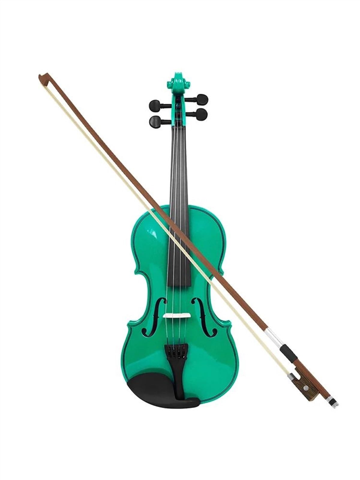 Violine Violine Grün 4/4 Massivholz Violinenset Mit Stoffkoffer Bogeninstrument Violine Für Üben