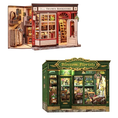 Book Nook Kit CUTEBEE Jardin du Temps : Puzzle 3D Bois et Miniature Maison