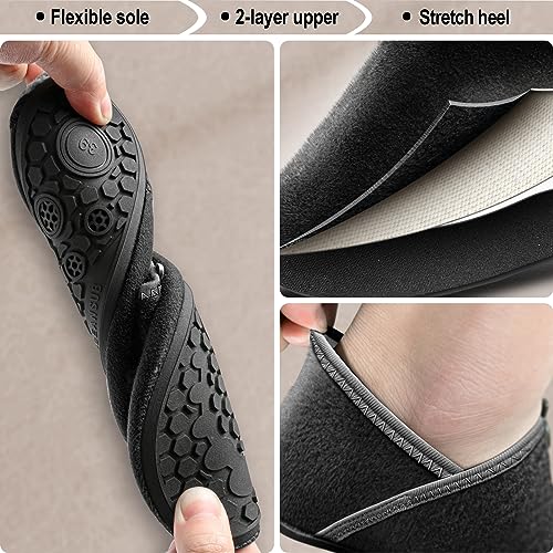 BULLIANT Women Slippers Socks, Slip on Shoes for Women Barefoot Yoga Shoe Comfortable Stretch Fit4