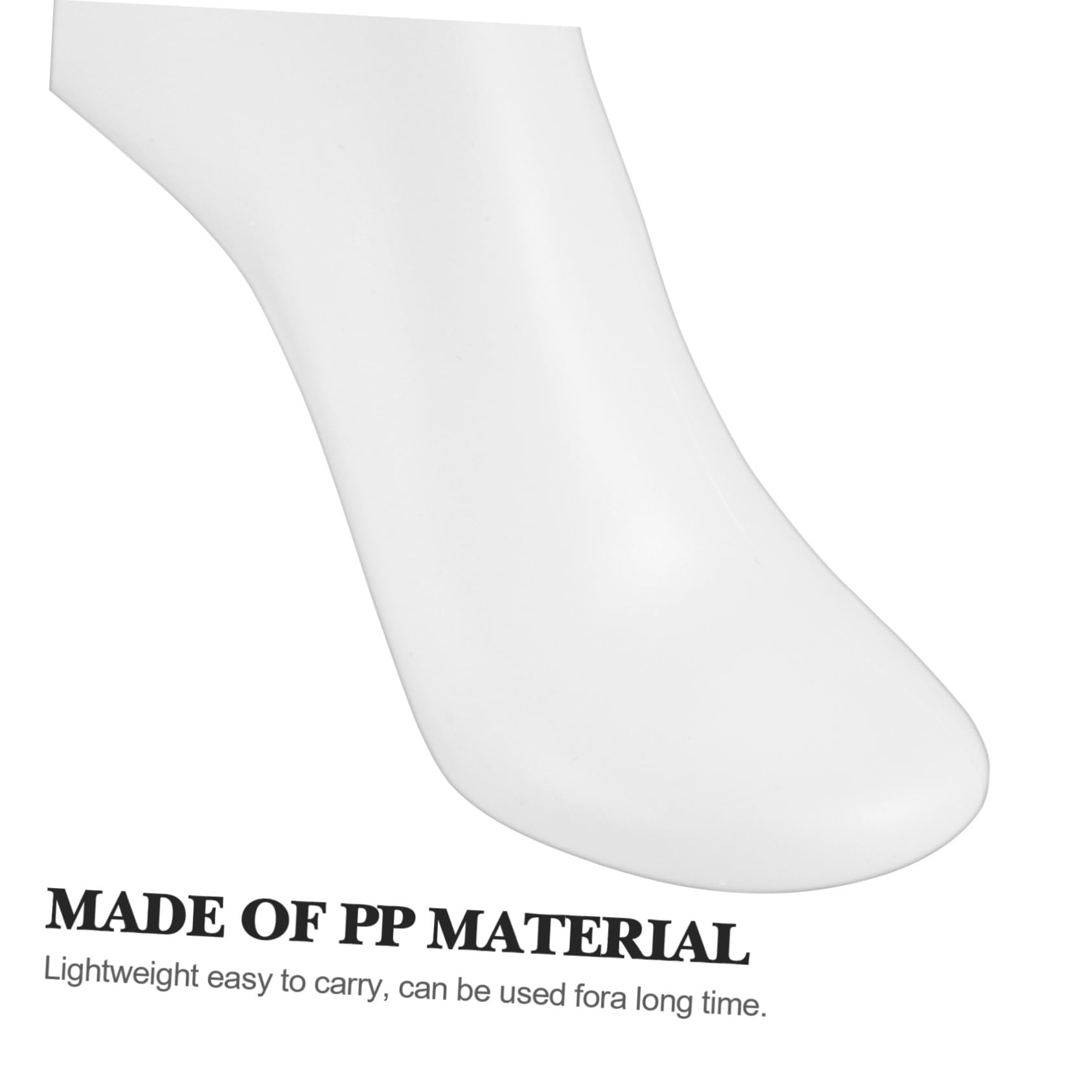 OUNONA 2Pcs Female Foot Model for Displaying Shoes Socks Realistic Sock Mannequin with Stable Stand for Retail Trade Shows Smooth Surface Design