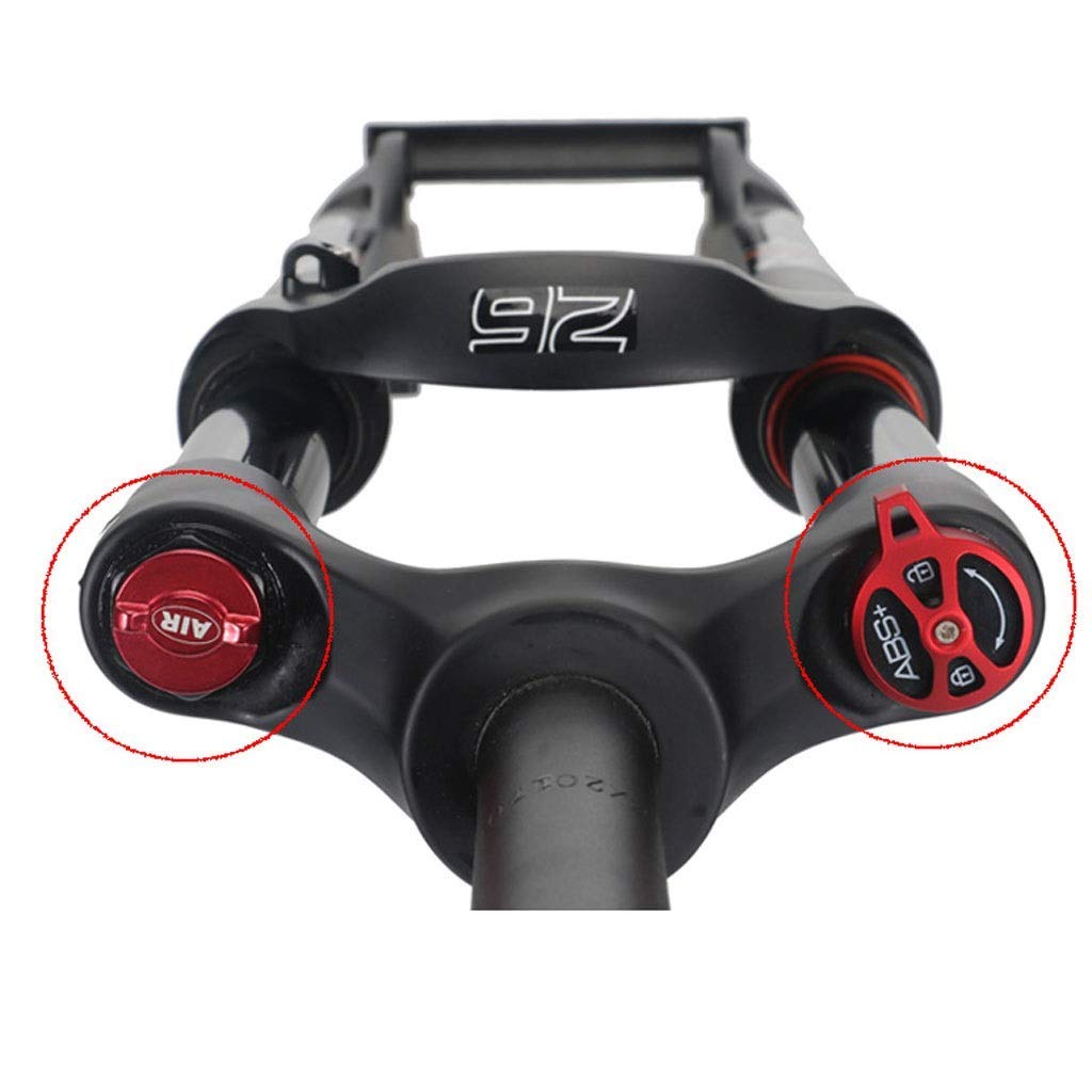 Horquilla de suspensión de Ciclismo de 27,5", Ajuste de amortiguación de Control de Freno de Disco de aleación de Aluminio MTB de 29 Pulgadas, Recorrido de 100 mm de 1-1/8"