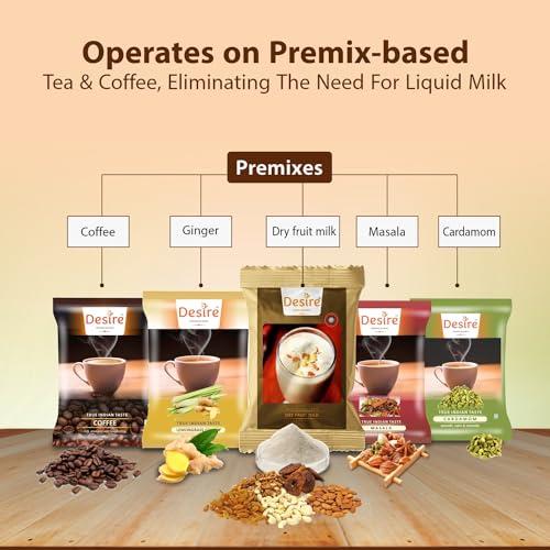 Image of Coffee Machine | Fully Automatic Tea & Coffee 3 Lane Vending Machine | 3 Litre Tank | Drink 3 Hot Beverages Tea, Coffee and Soup Premix at Smart Homes,Offices