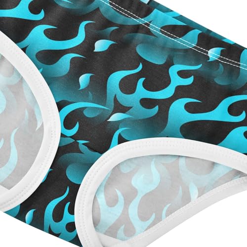 Girls' Underwear Cool Blue Flame Cotton Stretch Comfort Toddler Panties4