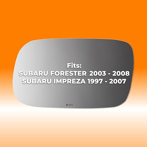 Miniatura 3 de Burco Espejo de repuesto para el lado del conductor 2825 compatible con Subaru Forester (2003 2004 2005 2006 2007 2008), Impreza (1997 1998 1999