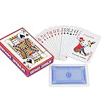 Hohe Qualität - Die Spielkarten bestehen aus Papier höchster Qualität, das sorgfältig mit dem hochwertigsten Druck bedeckt wurde. Die Karten haben eine haptisch angenehme Papierstruktur, dank der Sie jede Bewegung mit den Fingerspitzen spüren. Damit eignet sich das Set nicht nur zum Kartenspielen mit Freunden oder zum Solitaire spielen. Sie können sie erfolgreich für alle Kartentricks verwenden.