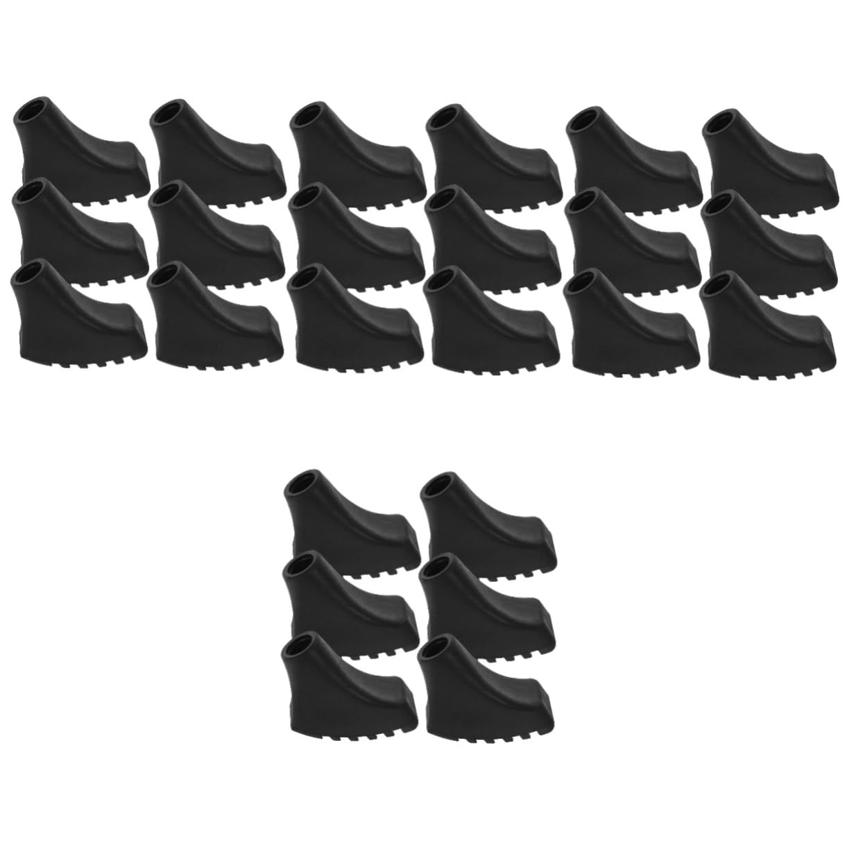 SUPVOX De Pie Bastón para Mujer Puntas De Bastón De Senderismo Accesorios De Senderismo Punta De Muleta Antideslizante Bastones Pararse Caminante Paraca Polos Black