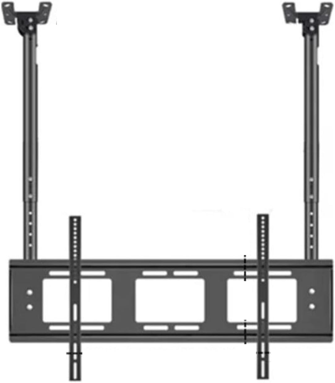 Support mural pour téléviseur 75 à 100 pouces avec fixation articulée double barre robuste