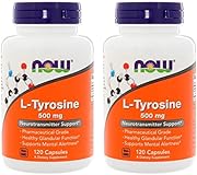 L-Tyrosine ナウフーズ L-チロシン 500mg 120カプセル 2本 [並行輸入品]